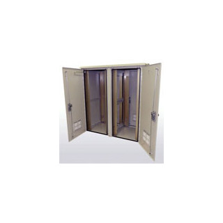 2OD Enclosure, 4 sets of 19" or 23" Adjustable Racking Rails