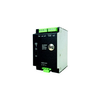 DIN Rail Mount DC Power Supply with Battery Charger and LVD
