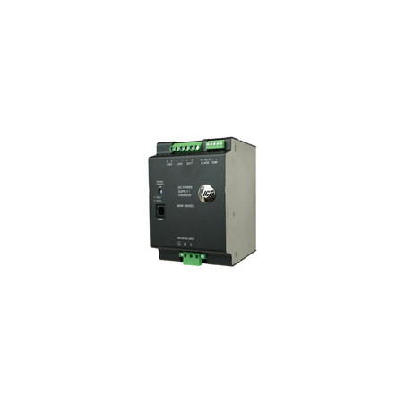 DIN Rail Mount DC Power Supply with Battery Charger and LVD