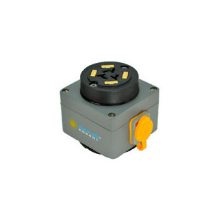 Lightpole Power Tap Base Unit with Twist-lock receptacle