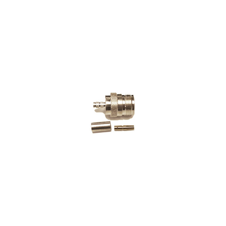 N-Female connector for 200 type 3/16" coaxial cable