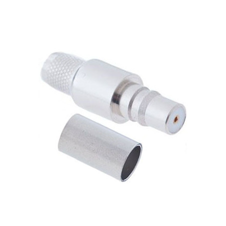 QMA-Female connector for 240 type 1/4" coaxial cable