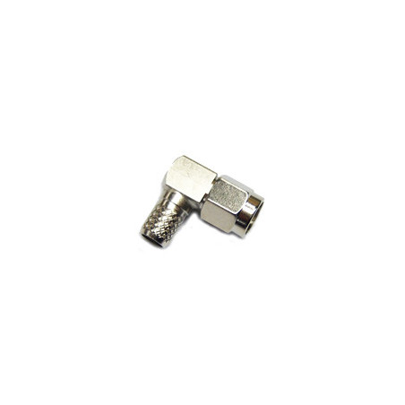 SMA-Male Right Angle connector for 240 type 1/4" coaxial