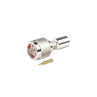 N-Male connector for 400 type 3/8" coaxial cable