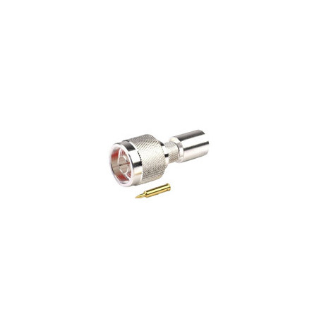 N-Male connector for 400 type 3/8" coaxial cable