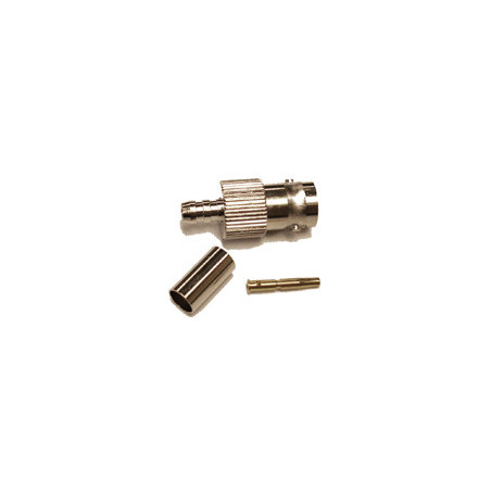 BNC-Female connector for 58/195 type 3/16" coaxial cable