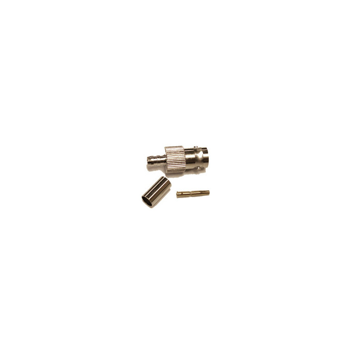 BNC-Female connector for 58/195 type 3/16" coaxial cable