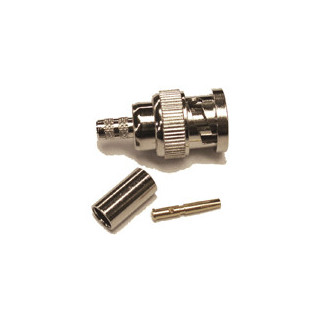 Reverse polarity BNC-Male (female pin) connector for 58/195