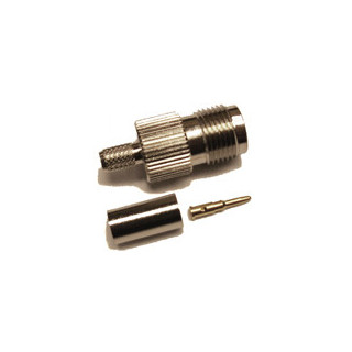 Reverse polarity TNC-Female (male pin) connector for 58/195