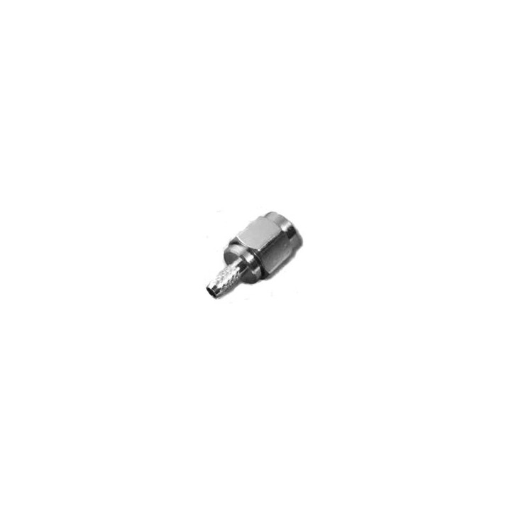 SMA-Male connector for 58/195 3/16" type coaxial cable