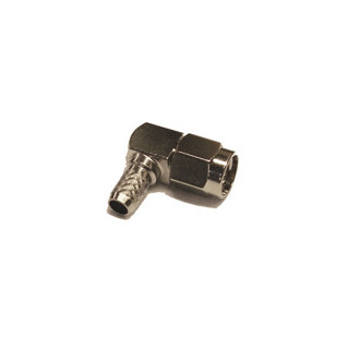 SMA-Male Right Angle connector for 58/195 type 3/16" coaxial